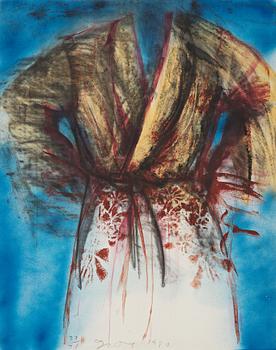 Jim Dine, "Flowered robe with sky".