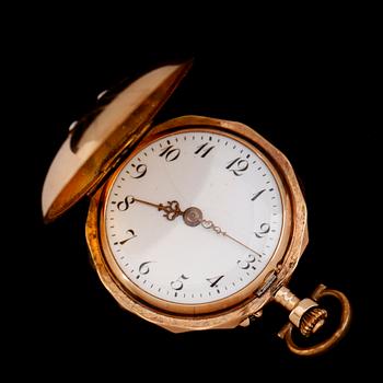 FICKUR, 14 k guld, savonett, 1900-talets första hälft.