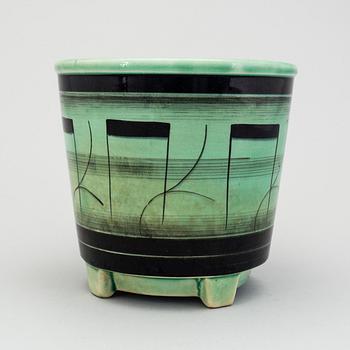 A flower pot by Ilse Claesson for Rörstrand of the V series, 1930´s.