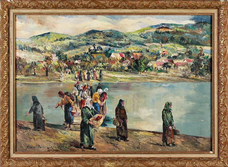 JÁNOS LAJOS TIHANYI, olja på duk, signerad.