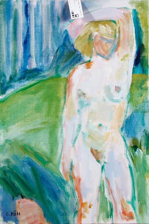 KÖHLER, CARL, olja på duk. Sign.