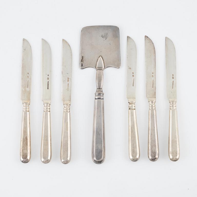 7 silver cutlery pieces, including H.Raadus & P.Osipov, Estonia, 1922-1939.