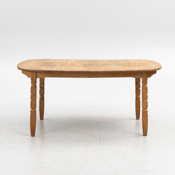 An oak dining table, C.J. Rosengaarden, 1960's.