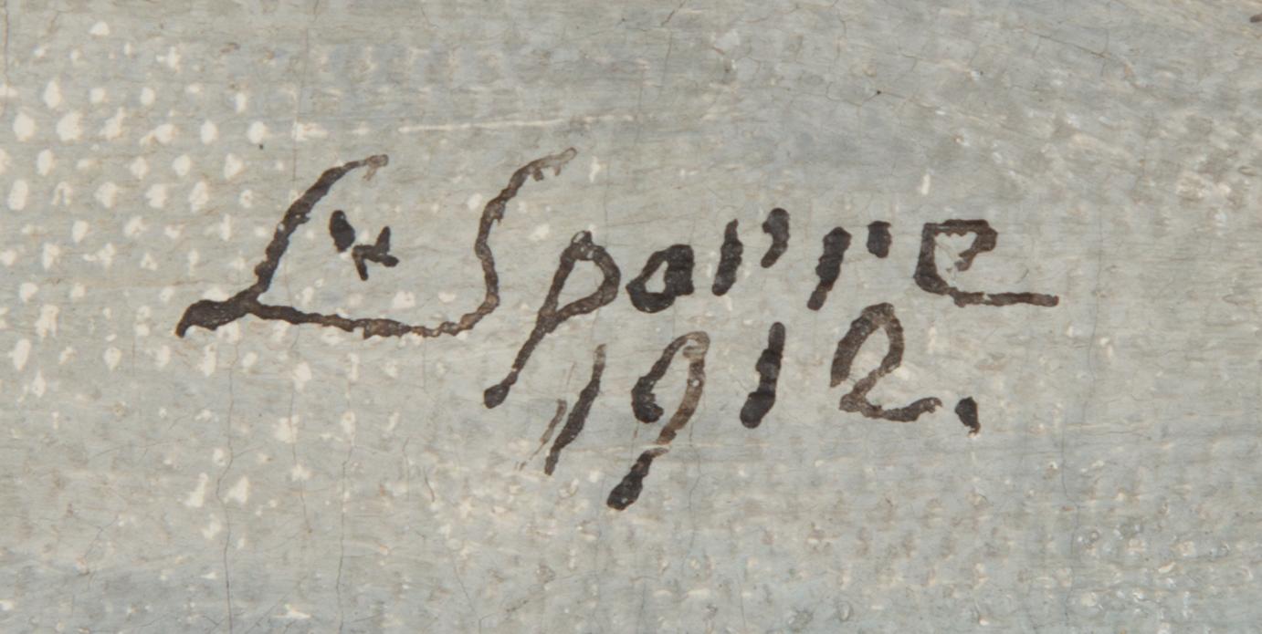 Louis Sparre, olja på pannå, signerad och daterad 1912.