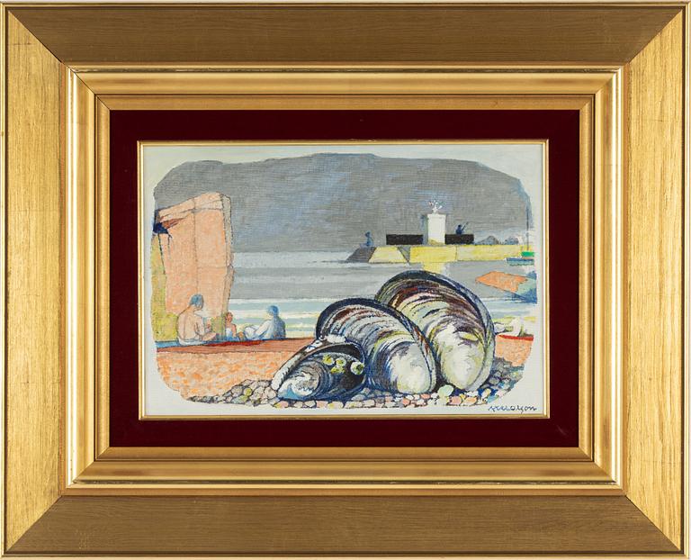 Axel Olson, oil on canvas, signed.