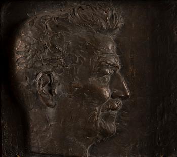 GUNNAR FINNE, relief, bronze, signed and dated 1922.