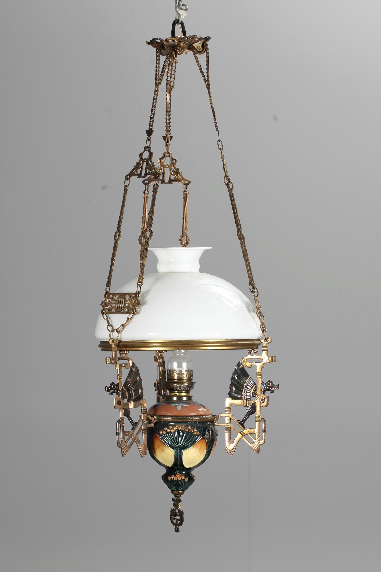 TAKFOTOGENLAMPA, jugend. 1900-talets början. H ca 95.