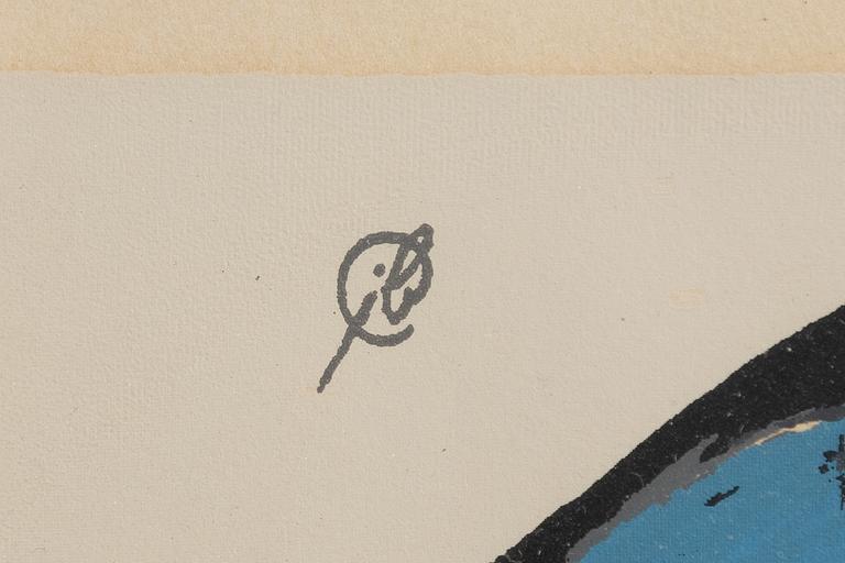 Text: "Fernand Léger, 'Woman with Cactus' from: Album of 10 serigraphs".