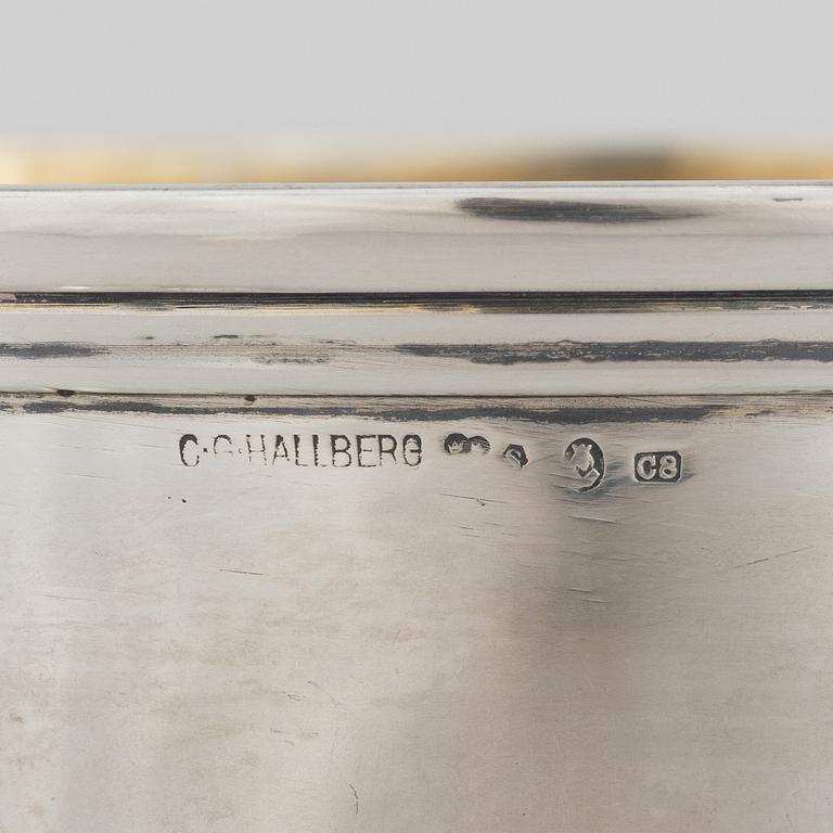 A Swedish 20th century silver tankard, mark of CG Hallberg, Stockholm 1929.