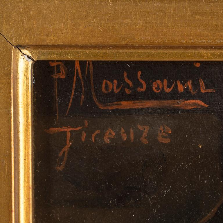 POMPEO MASSANI, oil on canvas, signed P. Massani, Firenze.
