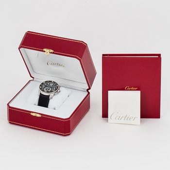 CARTIER, Calibre de Cartier, wristwatch, 42 mm,