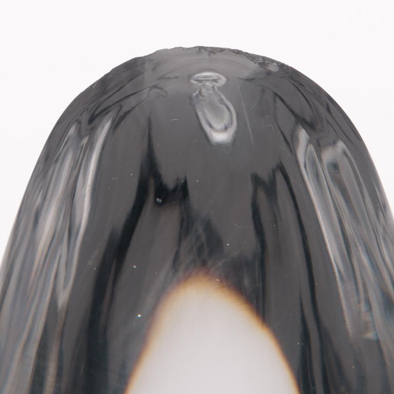 A GLASS SCULPTURE 'Orchid', signed Timo Sarpaneva Iittala -57.