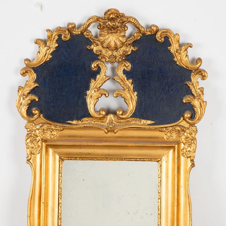 A Swedish Mirror by Jacob Hallengren, Gävle, active 1847-1878.