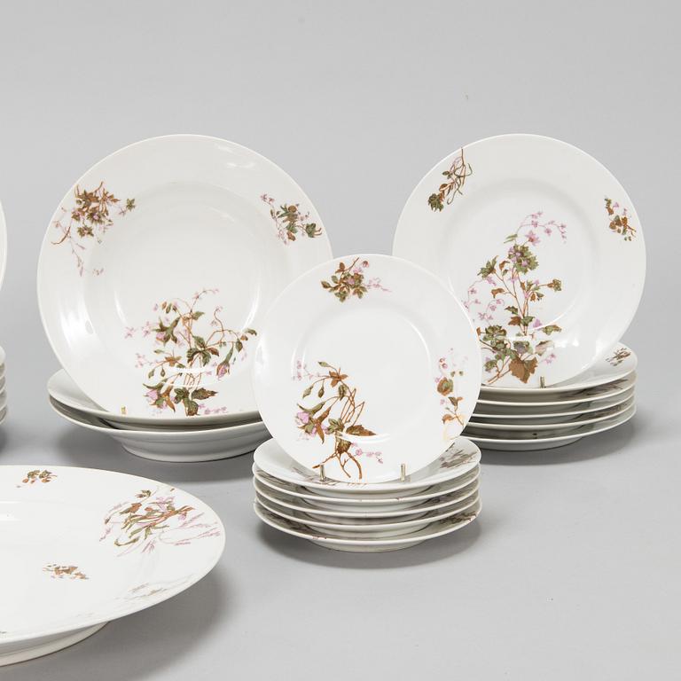 A 24-piece table ware, porcelain, Kornilov 1861-1884.
