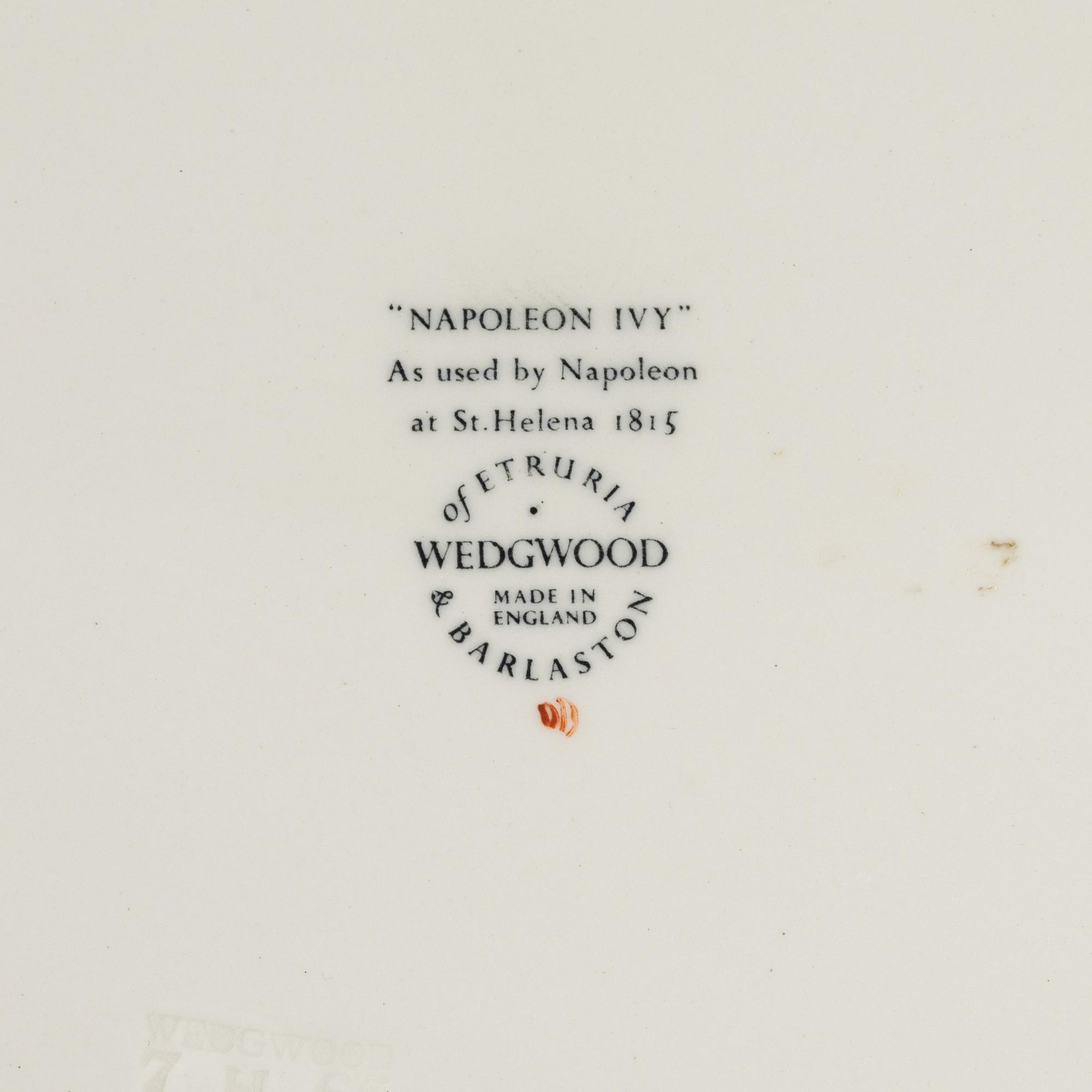 A 43 pcs 'Napoleon Ivy' service, Wedgwood.