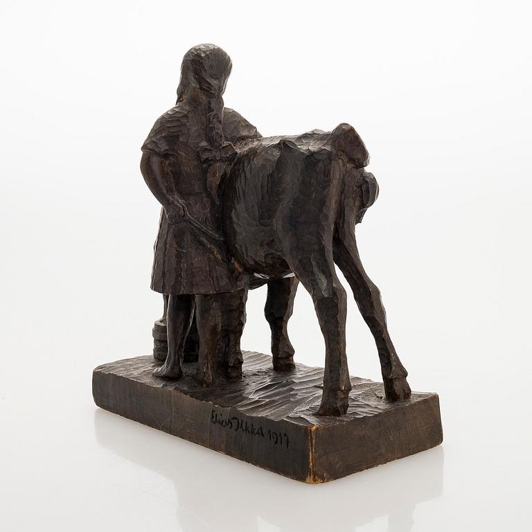 Elias Ilkka, Tyttö ja lehmä.