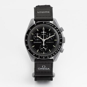 Swatch/Omega, MoonSwatch, Mission to the Moon, kronograf, armbandsur, 42 mm.