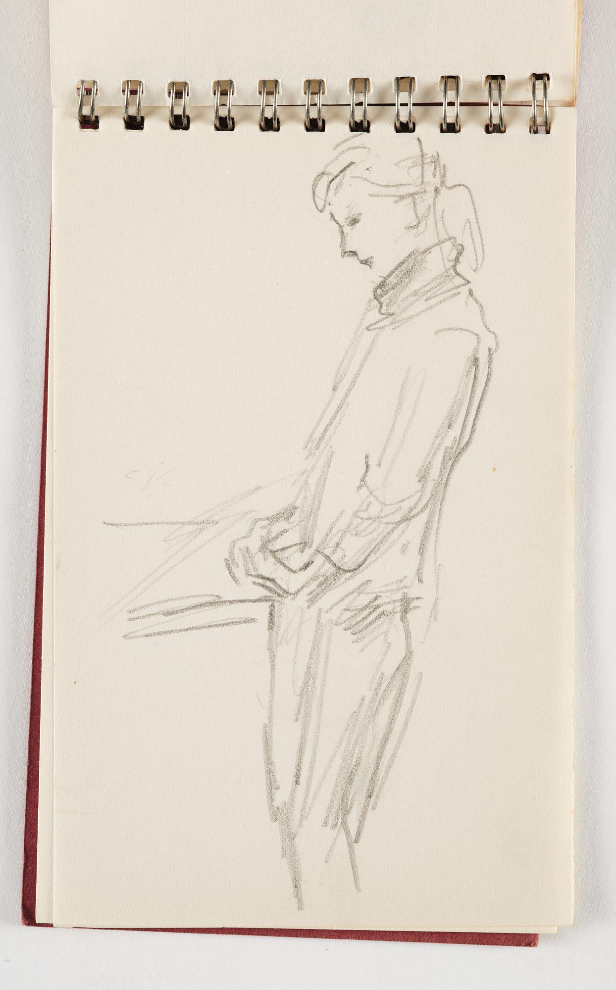 Lotte Laserstein, 10 små skissblock med teckningar.