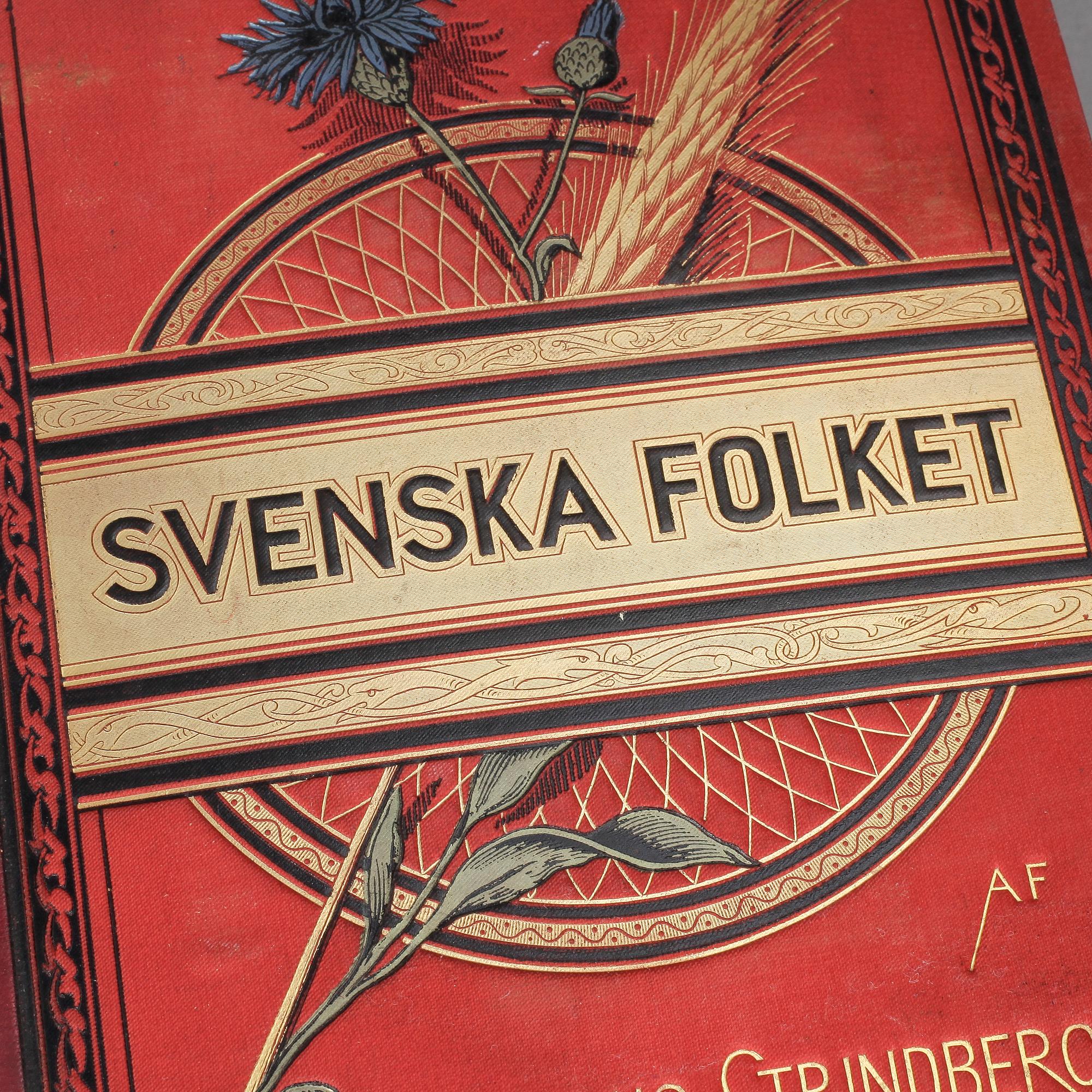 BÖCKER, 2+2 band, bla August Strindberg "Svenska Folket" och Claes Lundin "Gamla Stockholm" resp "Nya Stockholm".