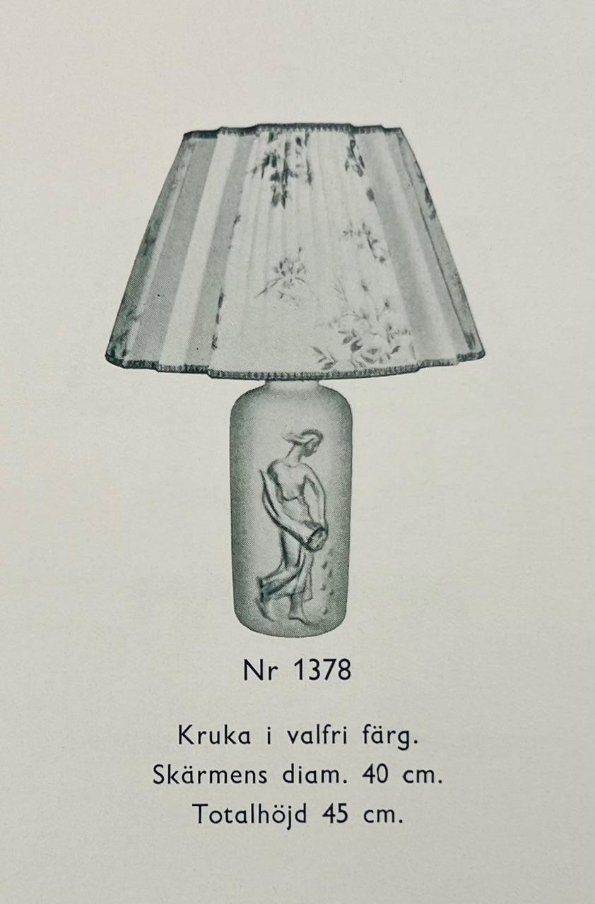 Bjerkås, a table lamp model "1387", Gothenburg, 1940s.