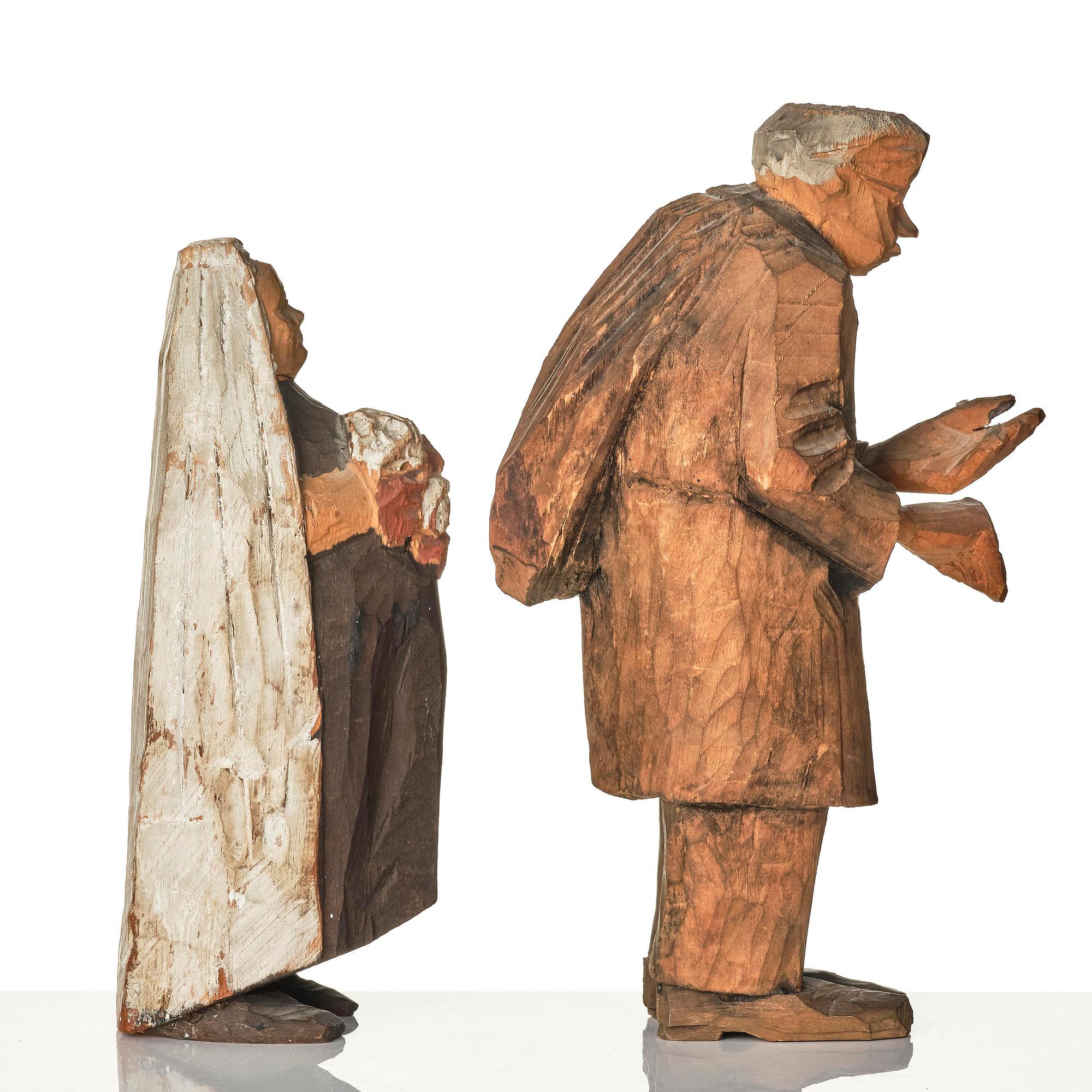 Axel Petersson Döderhultarn, "Bröllop" (The wedding) (7 pieces).