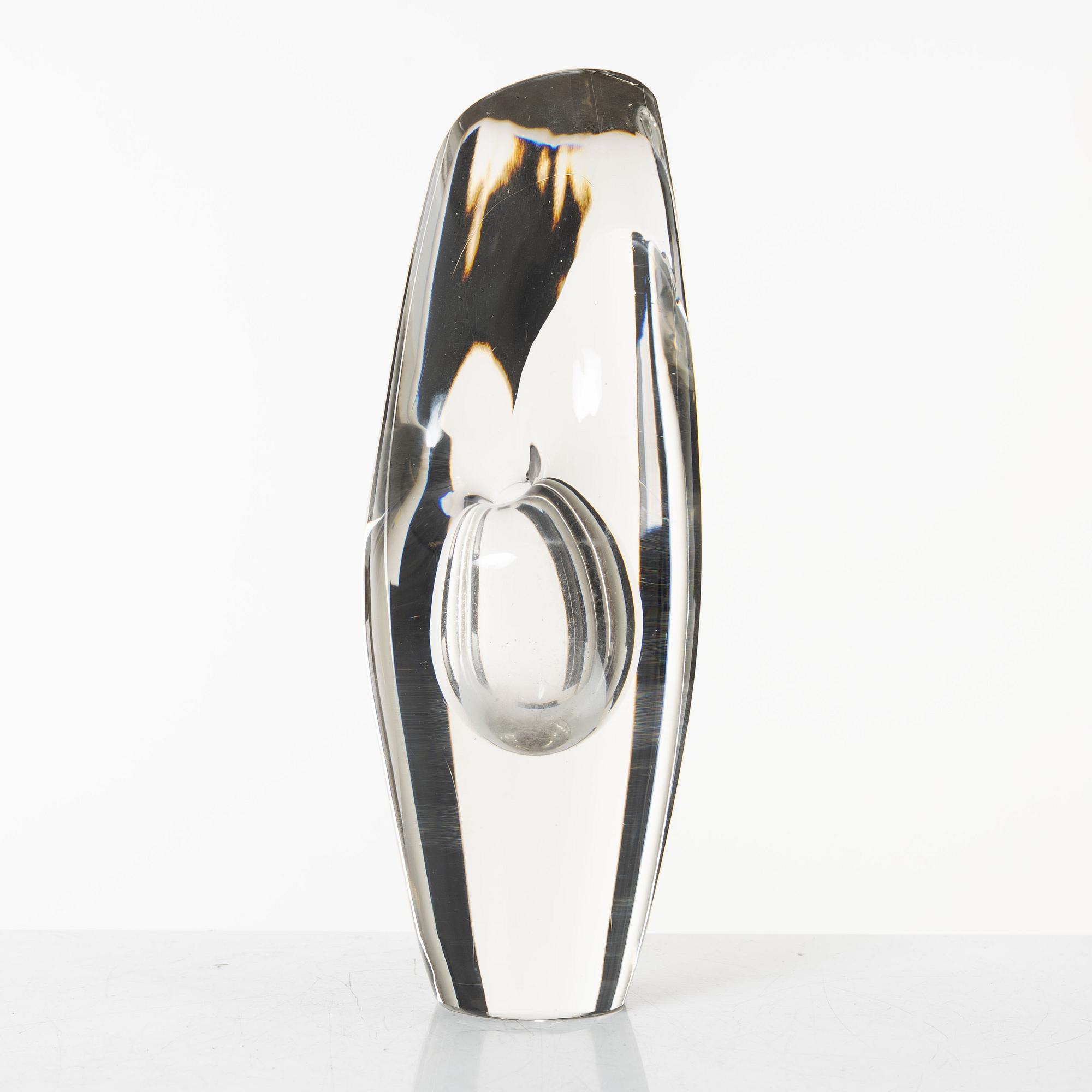 Timo Sarpaneva, skulptur, glas, "Orkidé", Iittala, Finland 1957.