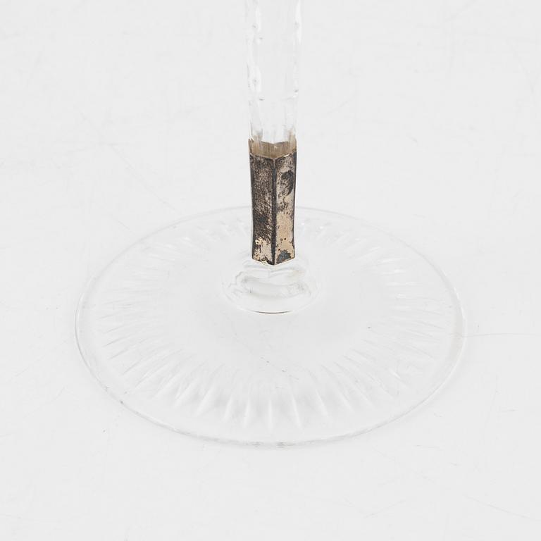 A set of 18 glasses, 20th century.