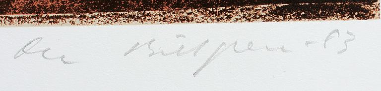 OLA BILLGREN, färglitografi, sign, dat -83 och numr 22/100.