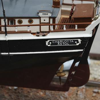 MODELLFARTYG, "Charlotta, Åstol", Åke Wistrand, 1980-84.