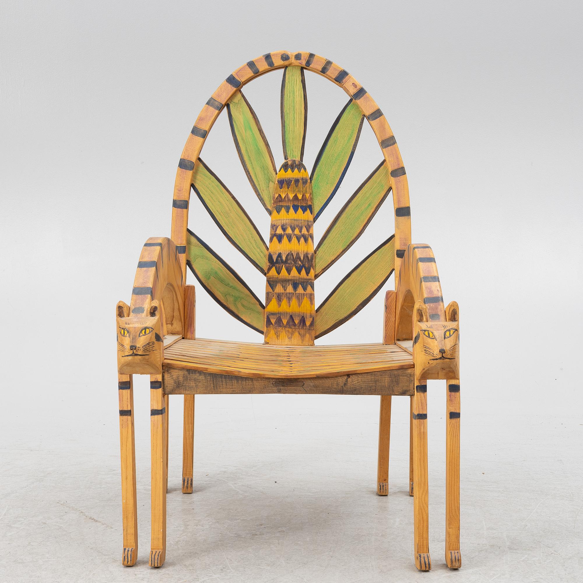 Gérard Rigot, An armchair, signed.