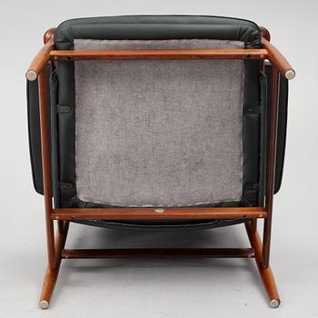 Finn Juhl, a 'Bwana' armchair and ottoman, France & Son, Denmark, 1960's.