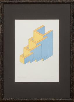 OSCAR REUTERSVÄRD, färglitografi, 2 st. HC upplaga, signerade.