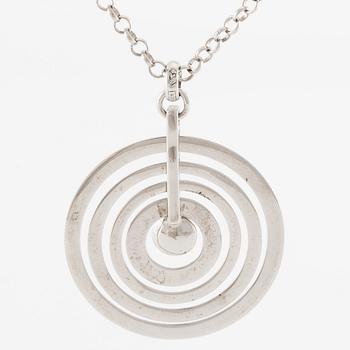 Tapio Wirkkala, pendant with chain "Silvermoon", sterling silver, for Kultakeskus.