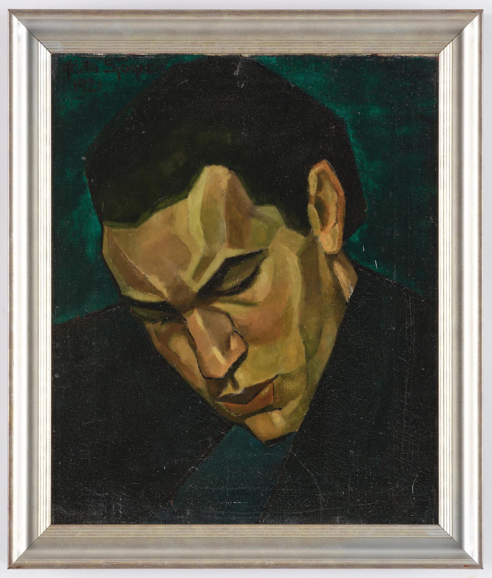 Gösta Sjögren (1800/1900-tal), Porträtt av en ung man.