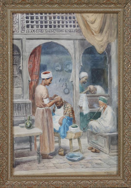 FRANS WILHELM ODELMARK, akvarell, sign.