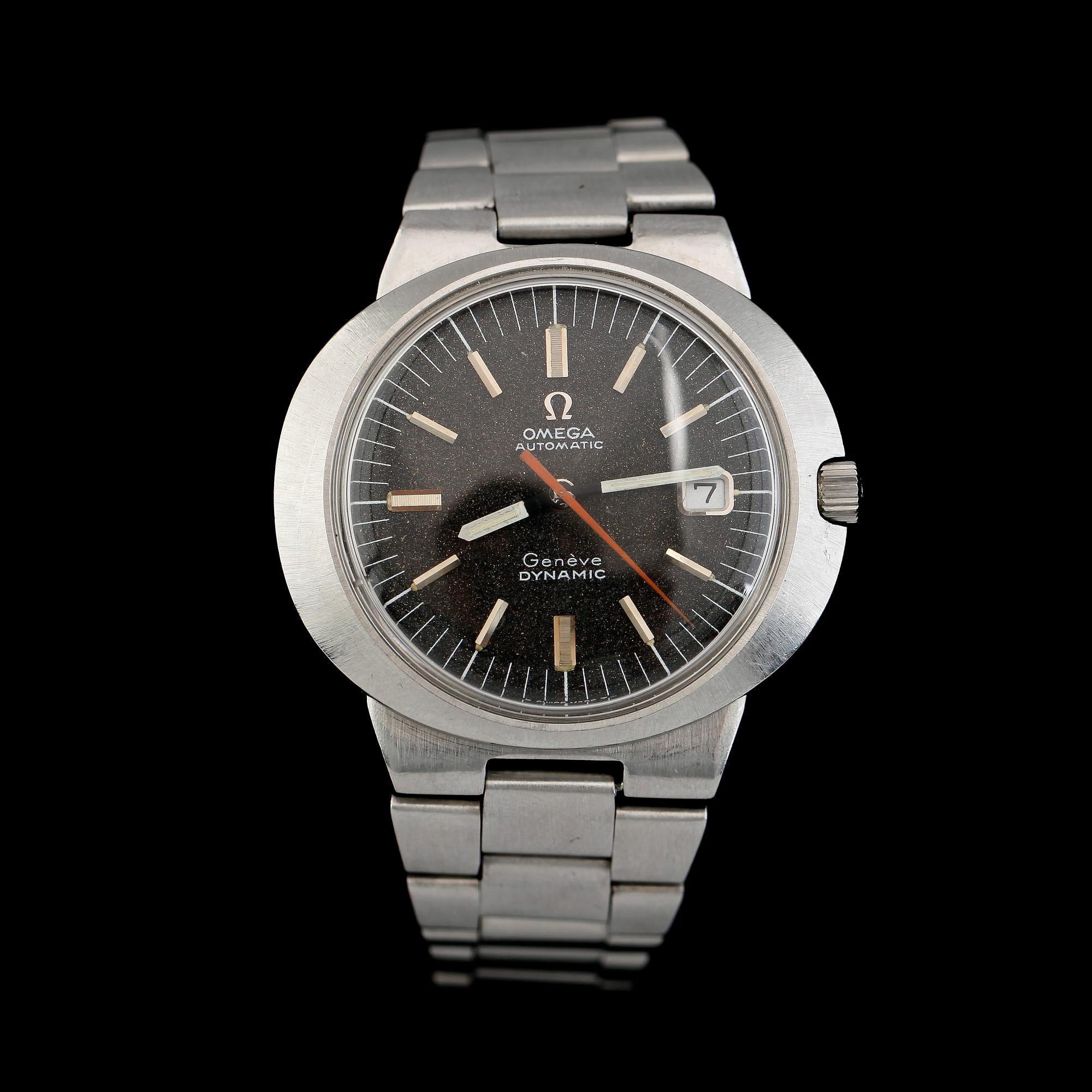 HERRARMBANDSUR, stål, "Dynamic", Omega, 1960/70-tal.