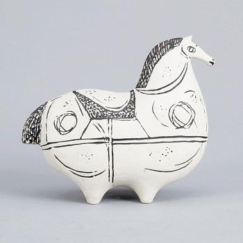 FIGURIN, stengods, "Springare", Stig Lindberg, Gustavsbergs studio, tillverkad mellan 1952-1972.