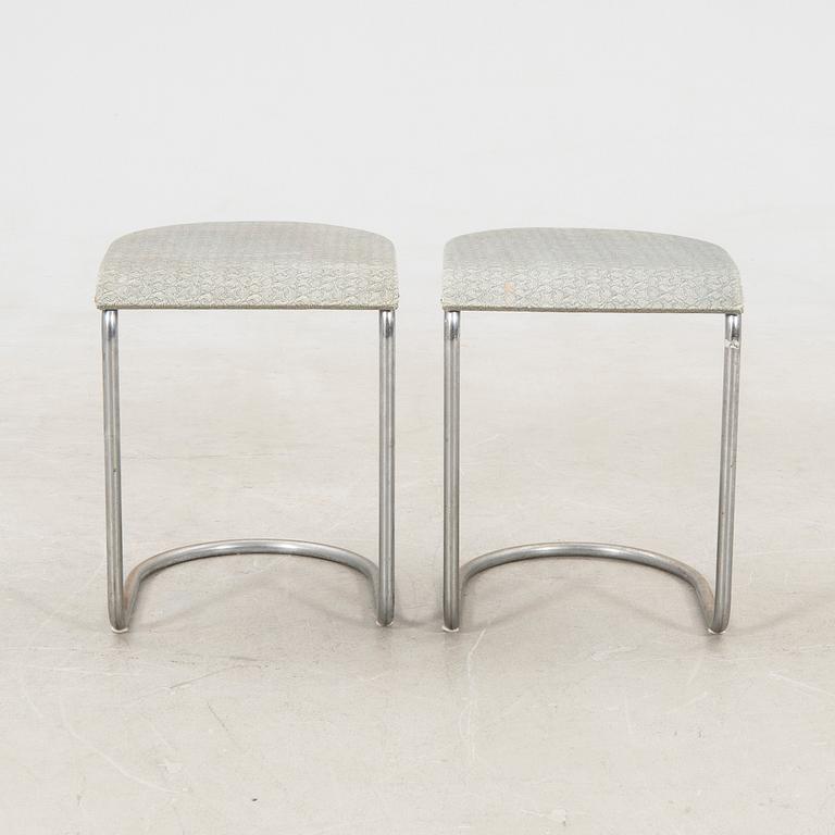A pair of DS Steel Furniture Malmö chairs from the 1940s.