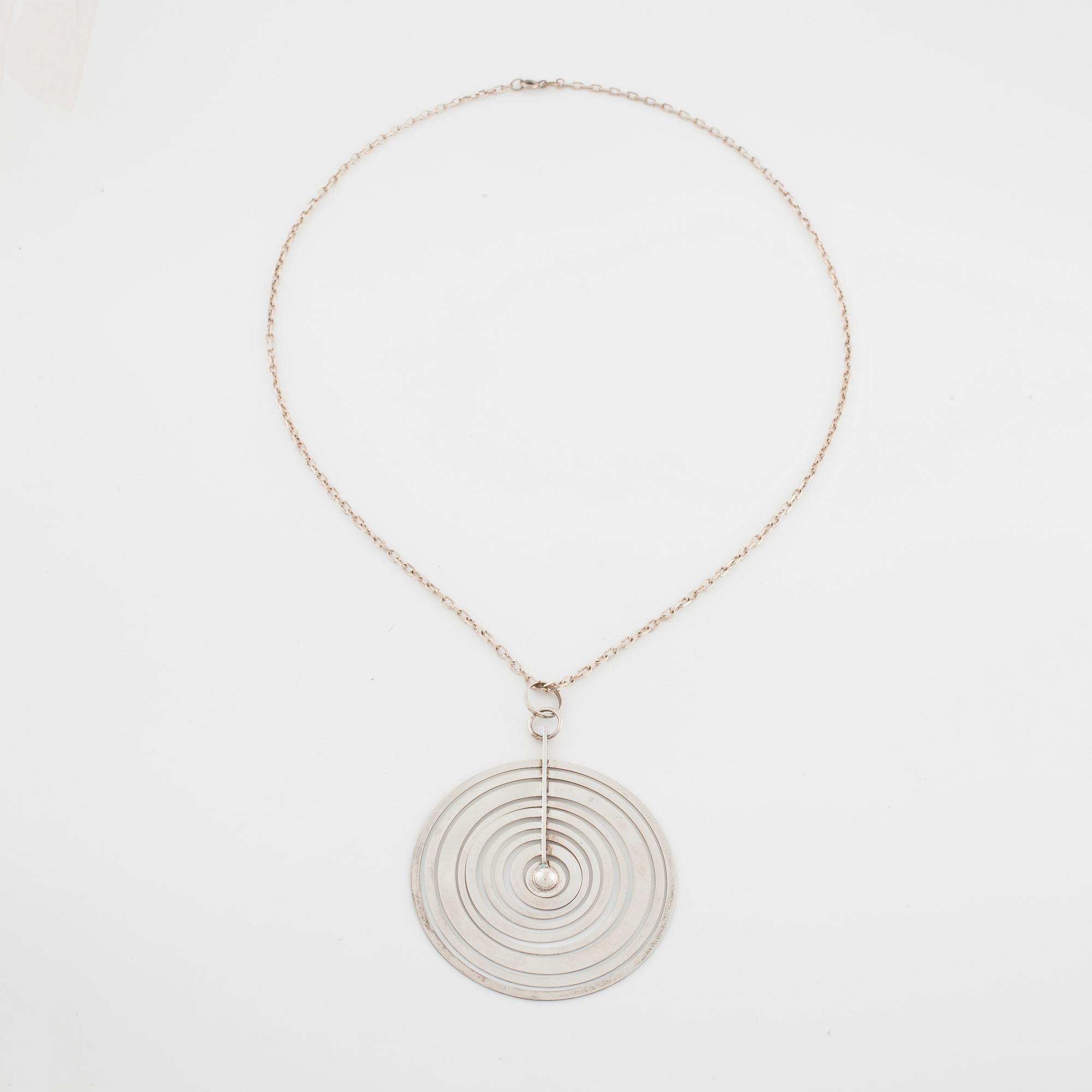 TAPIO WIRKKALA, hänge, "Silvermåne", N. Westerback, 1971.