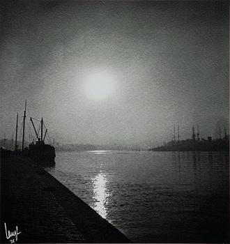 Åke Lange, "Sunset over the Salt Lake".