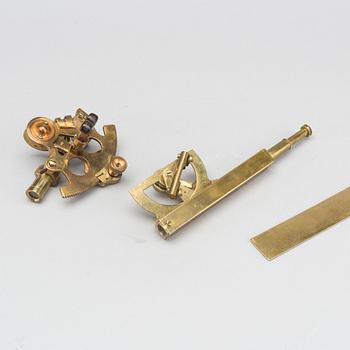 A set of three different brass measuring instrument early 1900's.