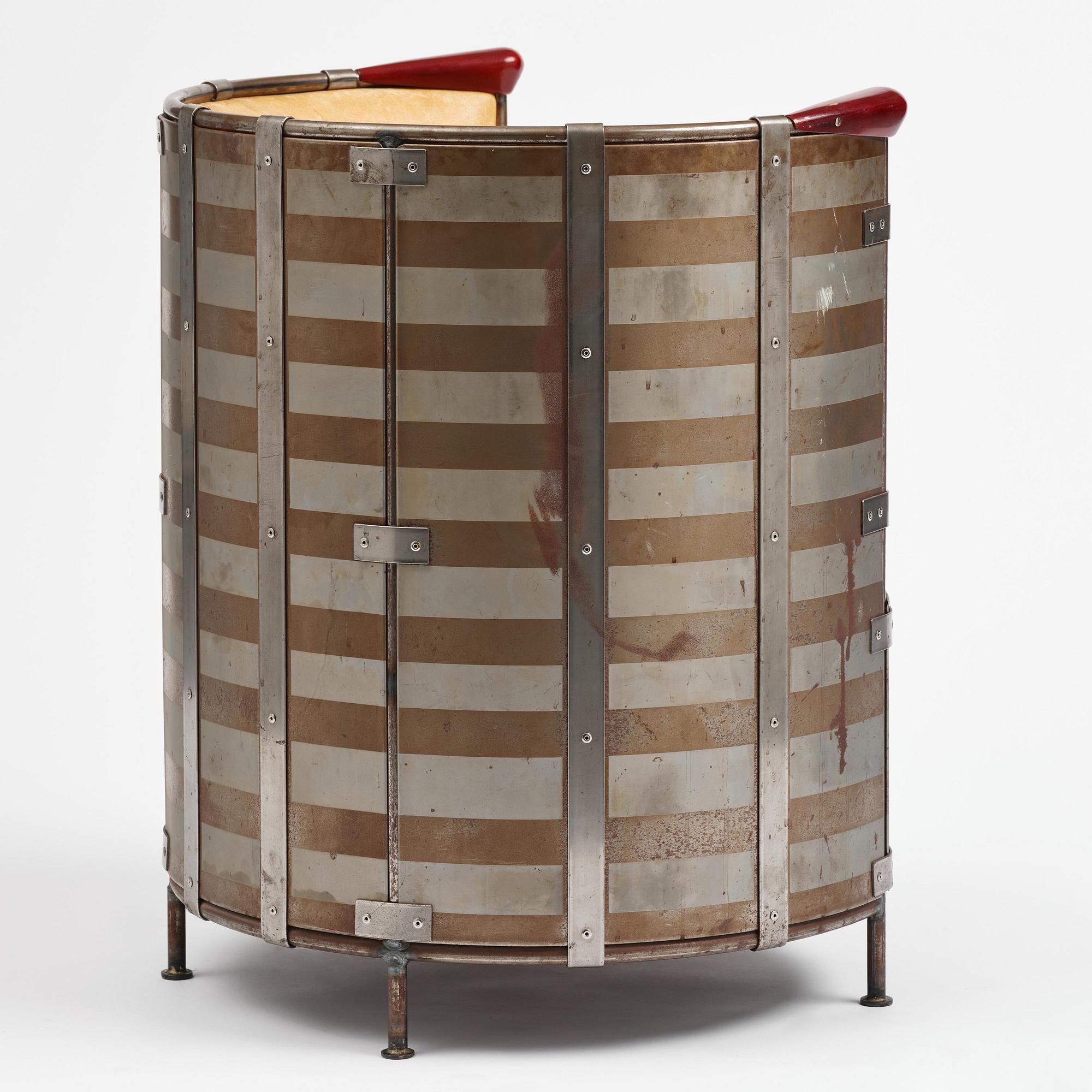 Mats Theselius, an "Älgskinnsfåtöljen" armchair, ed. 237/360, Källemo, Värnamo, post 1991.