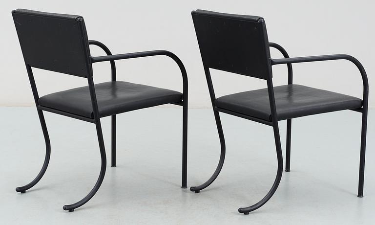 A pair of Jonas Bohlin chairs.