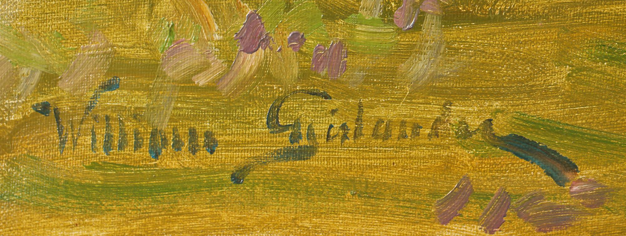 WILLIAM GISLANDER, olja på duk, signerad.