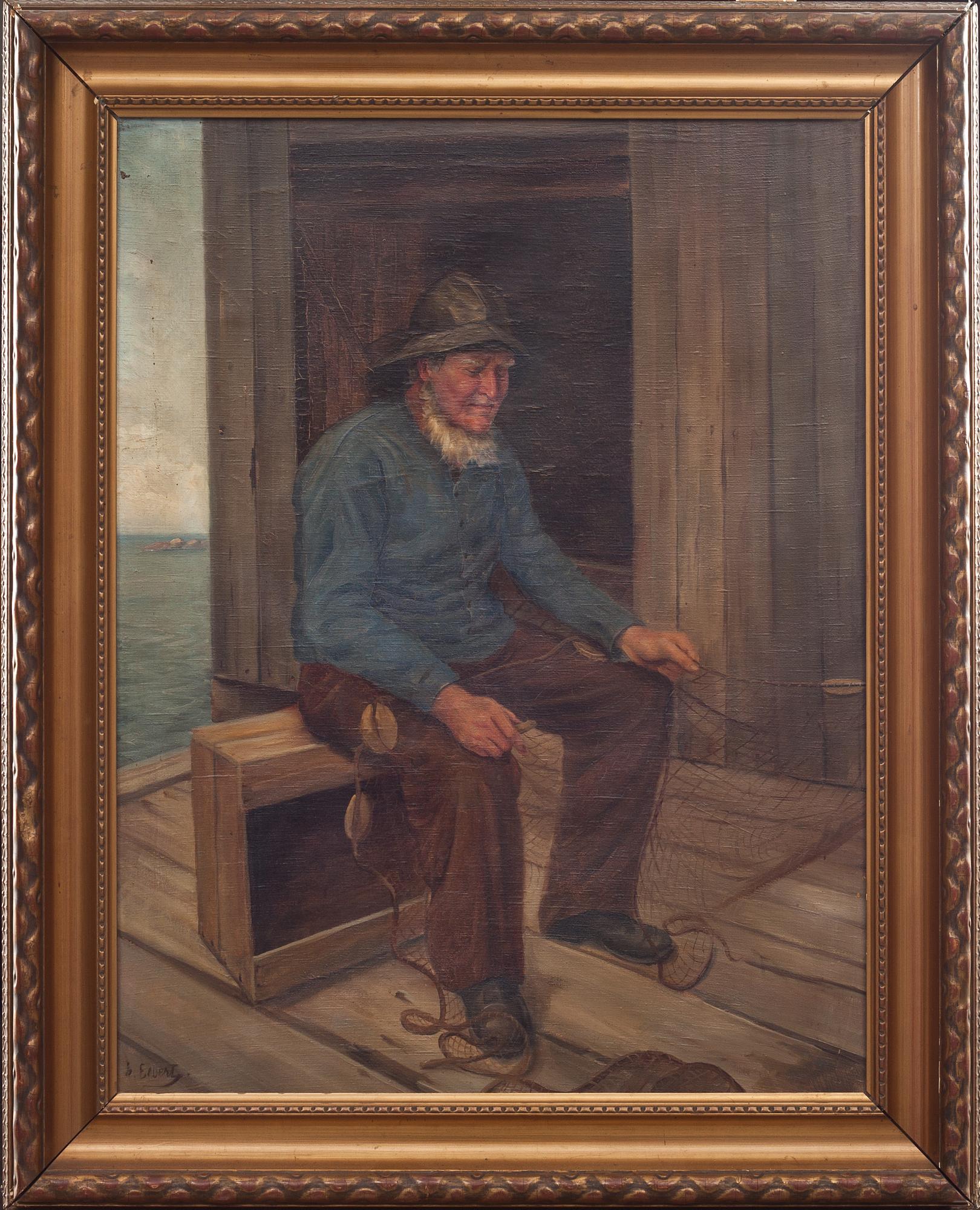 OKÄND KONSTNÄR, olja på duk, signerad.