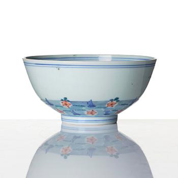A doucai 'prunus' bowl, Qing dynasty, early 18th century.