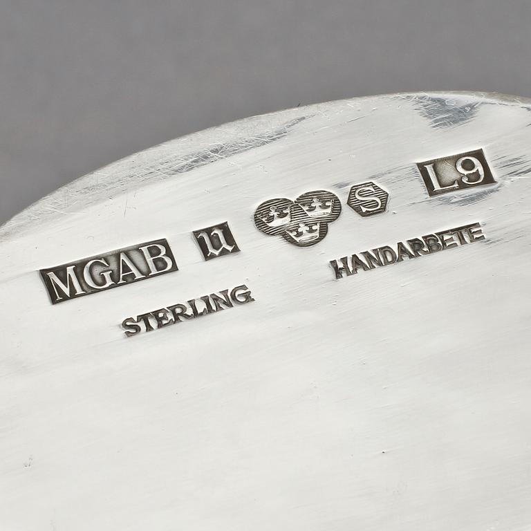 VAS, sterlingsilver, MGAB, Uppsala, 1961. Vikt 270 g.