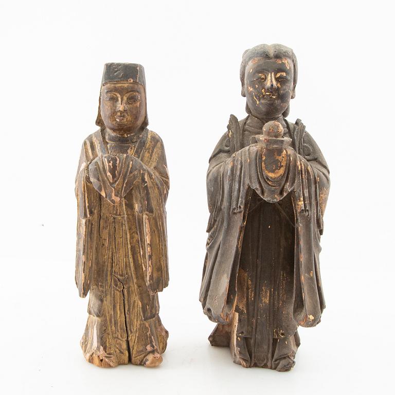 Figuriner 2 st Kina 1800-tal eller äldre.