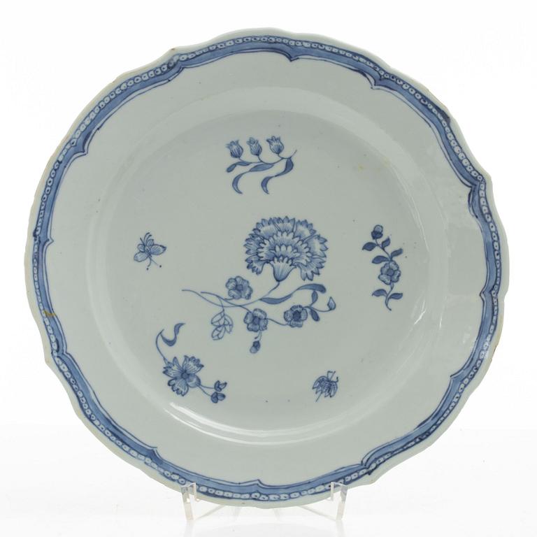 Servisdelar, 13 st, kompaniporslin, Kina, Qingdynastin, Qianlong (1736-95).