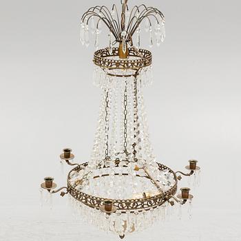 An Empire style chandelier, second half of the 20th Century.